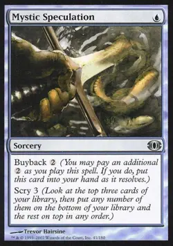 Mystic Speculation - Damaged / Poor MTG Futuresight - Image 1