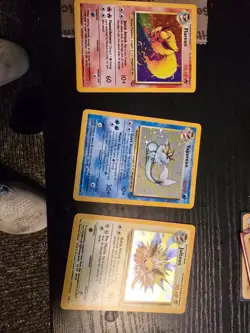 rare pokemon cards LEGENDARY 3 Jolteon Vaporeon Flareon - Image 1