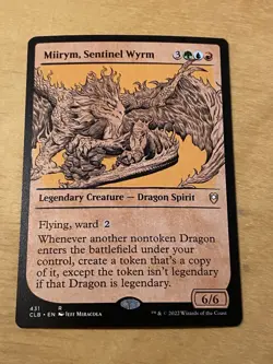 Miirym, Sentinel Wyrm Showcase CLB: Battle for Baldur's Gate NM MTG - Image 1