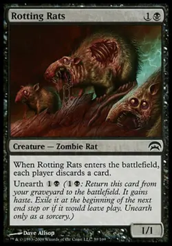 Rotting Rats - Medium Play MTG Planechase - Image 1