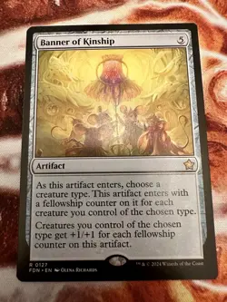 Banner of Kinship 127 Regular - MTG FDN - M/NM Unplayed FAST2SHIP!! - Image 1