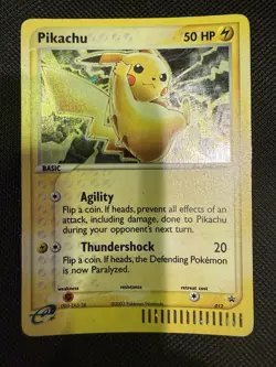 Pokemon Pikachu 50 HP Holo 2003 e-Reader Promo Black Star 012 NM/LP Vintage WOTC - Image 2