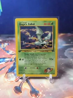 Koga's Zubat 83/132 1st Edition Gym Challenge WOTC Pokemon TCG VLP - Image 1