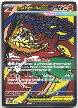 Mega Hawlucha ex 268/217 Mega Attack Rare ME: Ascended Heroes Pokemon Near Mint - Image 1