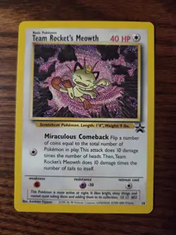 Team Rocket's Meowth - Black Star Promo - Pokemon TCG Non Holo - Image 1