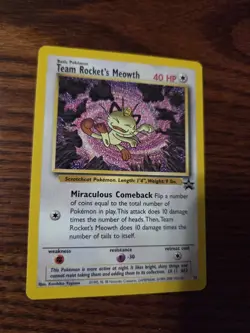 Team Rocket's Meowth - Black Star Promo - Pokemon TCG Non Holo - Image 3