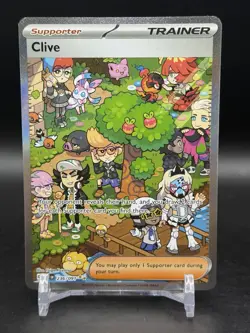 Clive 236/091 Paldean Fates Special Illustration Rare English Pokemon NM - Image 1