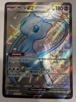 Pokemon TCG Mew ex 216/091 SV: Paldean Fates Holo NM! - Image 2