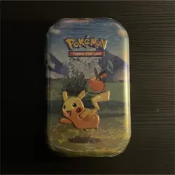 Pokemon Accented Heroes Mini Tin Booster Box Sealed Pikachu & Tepig - Image 1