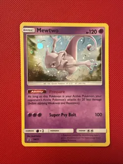 Pokemon TCG Mewtwo SM77 Cosmic Holo Black Star Promo Card- LP/EX - Image 1