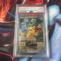 PSA 10 Pikachu 001/SV-P Scarlet Violet PreOrder Promo Japanese Pokemon Card MINT - Image 1