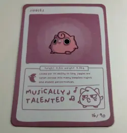 Jigglypuff (Jiggles) 16/90 - Pokedoodles Set 1 - Pokemon Card non-holo - Image 2