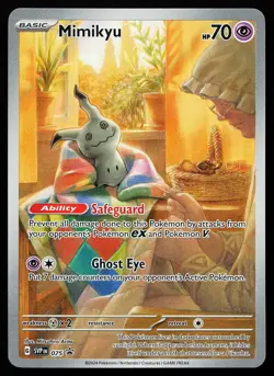 Mimikyu 075 Holo Illustration Rare Scarlet & Violet Promo Pokemon Card - Image 1