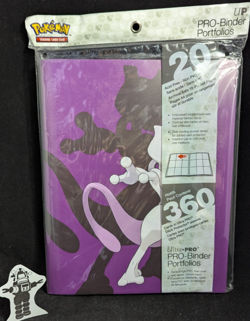 Ultra Pro Pokemon 9-pocket Purple Black Mewtwo Binder Portfolios Holds 360cards - Image 1