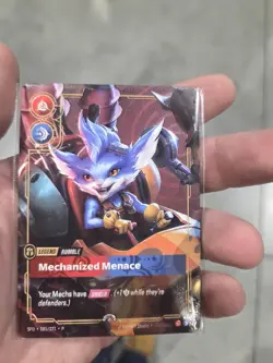 Riftbound METAL Card Rumble Mechanized Menace Las Vegas Prize Wall English - Image 2