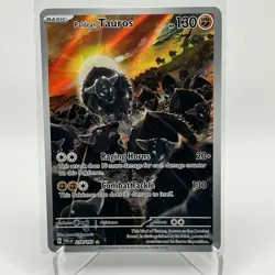 Pokemon TCG Paldean Tauros Scarlet Violet Holo Rare Card 218/193 Paldea Evolved - Image 1