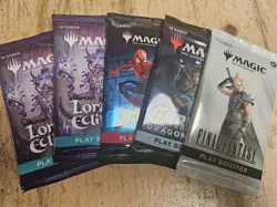 Lot Of 5x Magic The Gathering Play Booster Packs And 2 Random Secret Lair Cards - Image 1