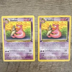 Pokemon TCG Slowbro Base Set 43/64 Card Lot 1999 First Edition + Base - Image 1