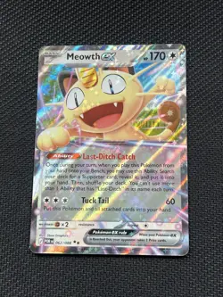 Pokemon Meowth EX Full Art Holo Rare Card 062/088 Perfect order - Image 1
