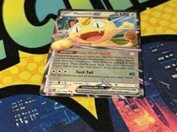Pokemon TCG Meowth EX POR 062/088 Rare Holo 170 HP Full Art EX Cat Card - Image 3