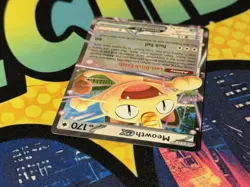 Pokemon TCG Meowth EX POR 062/088 Rare Holo 170 HP Full Art EX Cat Card - Image 4