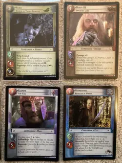 LOTR TCG 6 R+ Reflections Set Cards: The One Ring, Binding Ring; Durin III++ - Image 3
