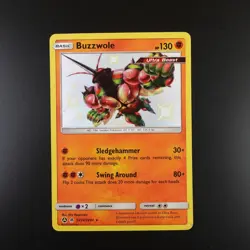 Buzzwole SV24/SV94 Pokemon Hidden Fates Shiny Holo Card - Image 1