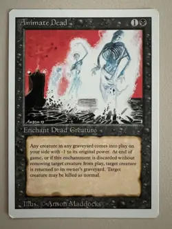 Animate Dead - MTG - REVISED (3rd) - ENGLISCH - ©1994 M/NM - Image 1