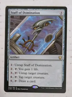 Staff of Domination #343 (NM) Commander Legends CMR Magic MTG - Image 1