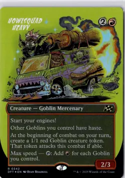 Howlsquad Heavy (Borderless) Aetherdrift Foil NM R 0342 - Image 1