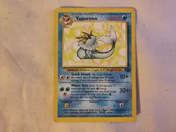 Pokemon Tcg Vaporeon 28/64 Jungle Non Holo Rare Card LP - Image 1