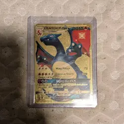 Pokemon Charizard GX Gold Metal Shiny Holo Rare SV49/SV94 Hidden Fates 250 HP - Image 1