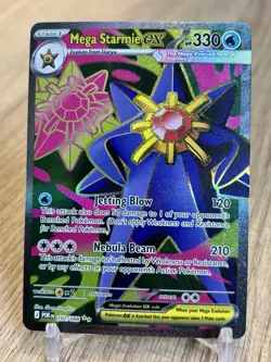 Mega Starmie EX 102/088 Full Art Ultra Rare Pokemon TCG: Perfect Order - Image 1