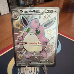 Pokemon Wigglytuff ex 222/091 Paldean Fates Scarlet & Violet Shiny Ultra Rare - Image 1