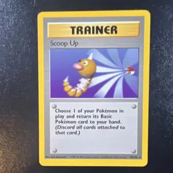 Pokemon Scoop Up 78/102 Base Set Rare Trainer Regular LP WOTC English 1999 - Image 1