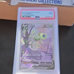 Pokemon Celebi V Ultra Rare Full Art Swsh08 Fusion Strike #245 Holo PSA 9 - Image 1