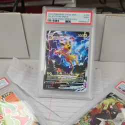 Pokemon Jolteon VMAX SWSH184 Promo Full Art Holo SWSH Sword & Shield PSA 9 - Image 1