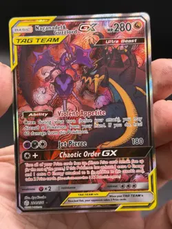 Naganadel & Guzzlord GX 224/236 Alternate Full Art Cosmic Eclipse Tag Team NM - Image 3