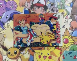 Pokemon Misty Charizard Vintage Pocket Monsters Vending HOLO Prism Sticker 98 - Image 1