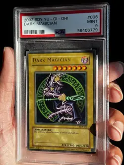 Dark Magician SDY-006 Yugi Partial Name Missing Misprint ERROR PSA 9 - Image 1