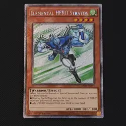 Yugioh Elemental HERO Stratos RA03-EN177 Platinum Secret 1st Edition - Image 4