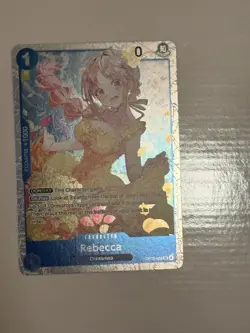 Bandai One Piece CCG Rebecca Character Card OP15-053 Holo - Image 1