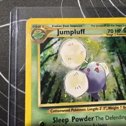 Jumpluff 7/111 Holo Rare Vintage Pokemon Card Neo Genesis MP - Image 4