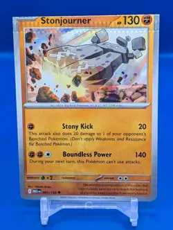 ERROR CARD!! FACTORY MISCUT! Pokemon - Stonjourner 081/132 Base Mega Evolution - Image 1
