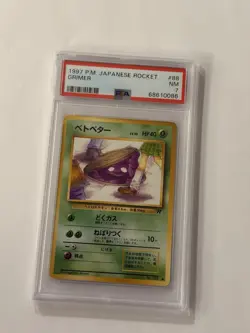 Grimer 88 Japanese Rocket 1997 PSA 7 Banned Artwork Pokemon Graded Trading Card - Image 1