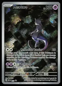 Mewtwo 052 Holo Illustration Rare Scarlet & Violet 151 Promo Pokemon Card - Image 1