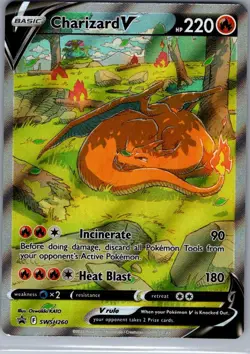 Charizard V SWSH260 SWSH: Sword & Shield Promo Cards - Pokemon Card - NM - Image 1