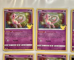 Pokemon Sword & Shield Celebrations Mew 011/025 Pikachu 005/025 8 Cards Mix Lot - Image 5