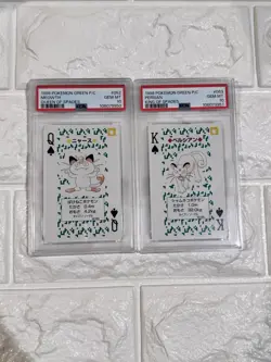1996 POKEMON GREEN VERSION PLAYING CARDS #052 053 MEOWTH PERSIAN PSA 10 - Image 3