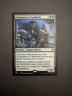 Magic: The Gathering Champion of Lambholt Rare Jumpstart Creature Green Regular - Image 1